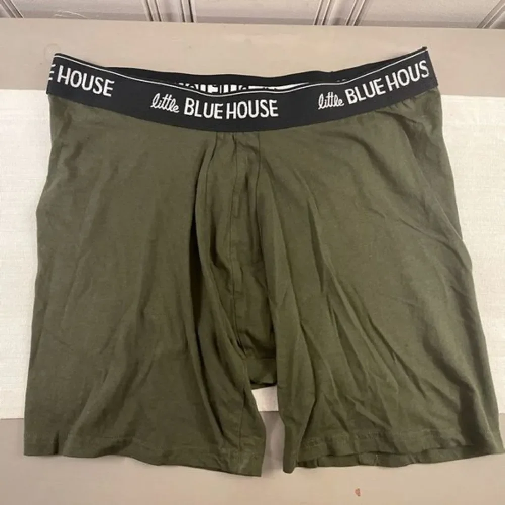 Little Blue House Mens Kiss my Bass‎ Boxer Briefs | XL